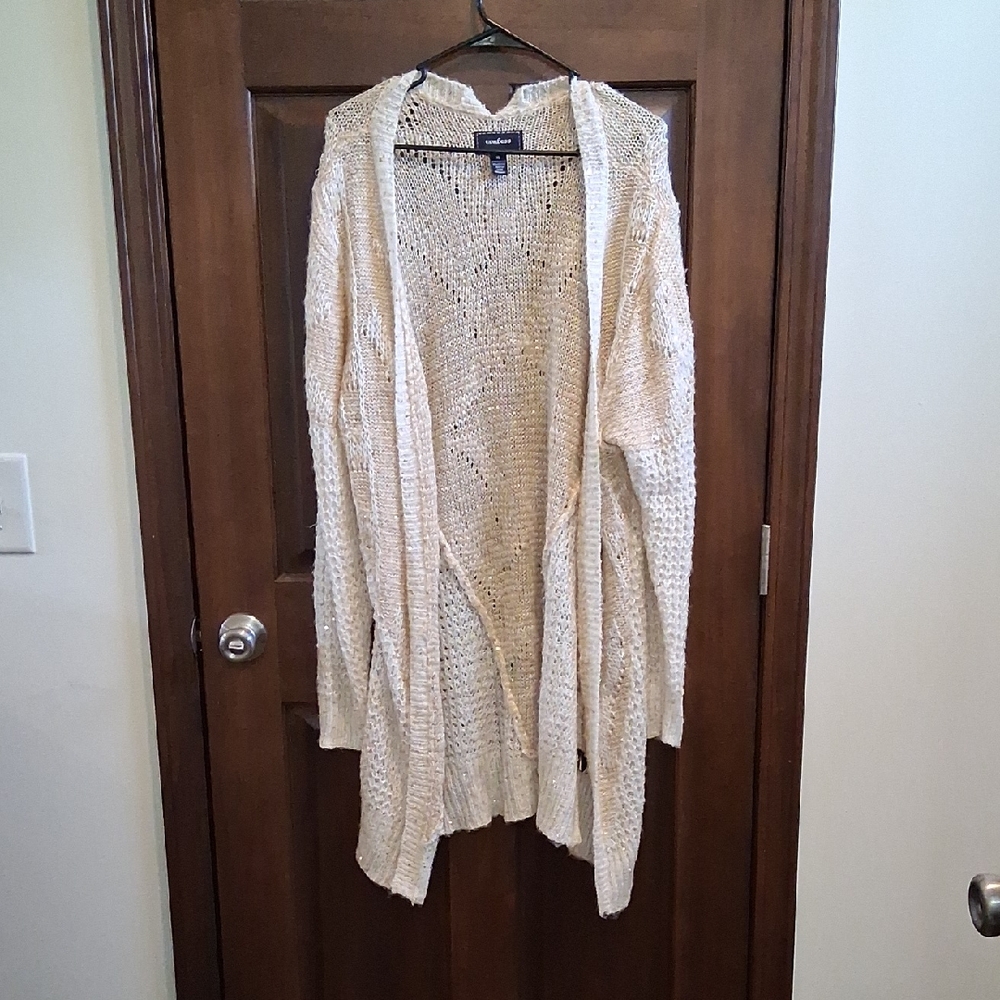 Elegant Cream Knit Cardigan